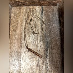 Stella & Dot rose gold pendant necklace